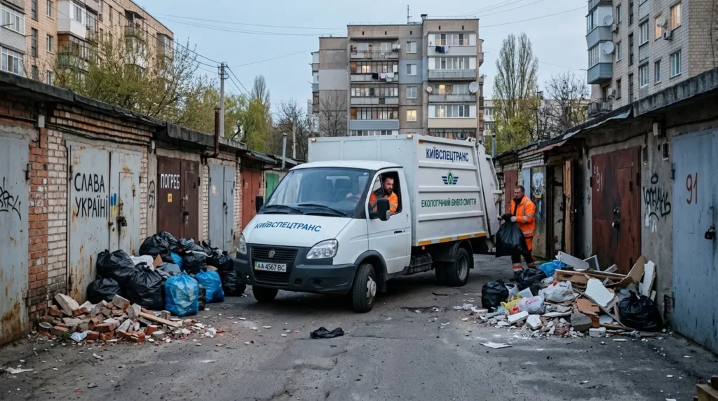 Вивіз сміття газеллю