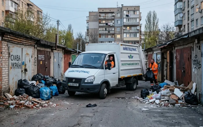 Вивіз сміття газеллю