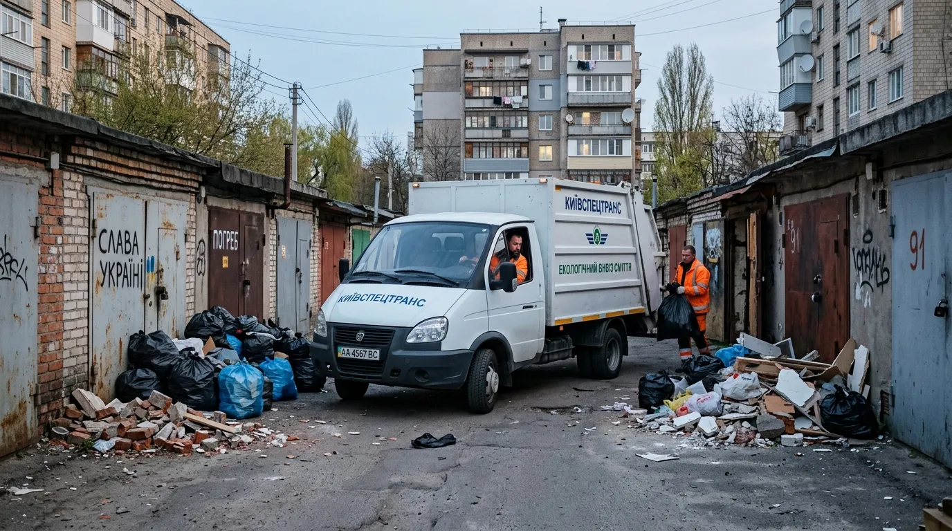 Вивіз сміття газеллю