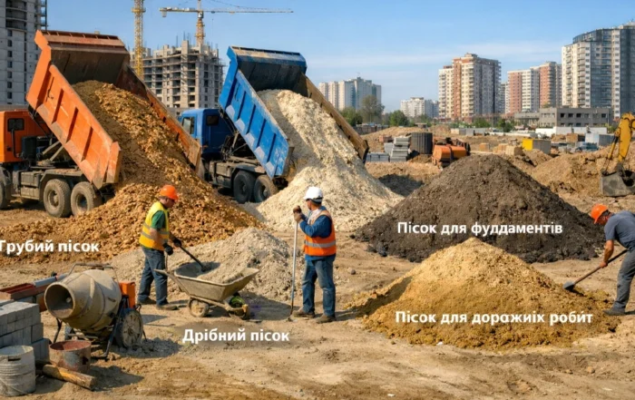 Кар'єрний пісок у Києві: доставка, ціни та види для будівництва