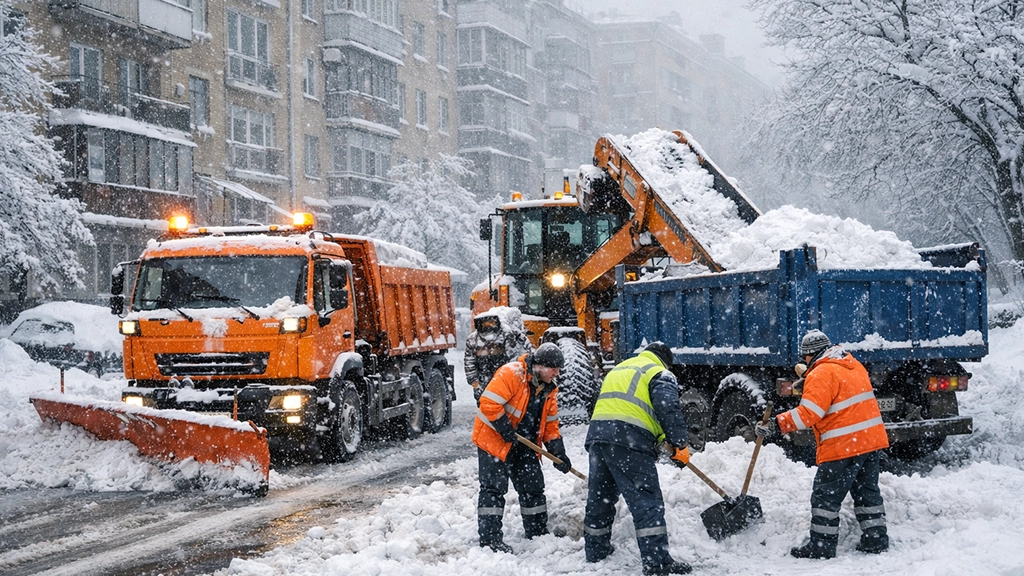 вивезення снігу і прибирання